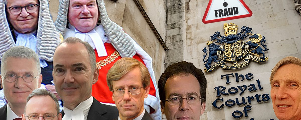 Allegedly corrupt UK judges - Judicial corruption in the UK. English judges proven to have concealed evidence and facts.