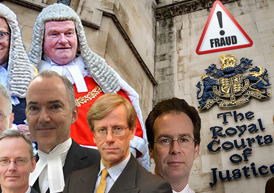Allegedly corrupt UK judges - Judicial corruption in the UK. English judges proven to have concealed evidence and facts.