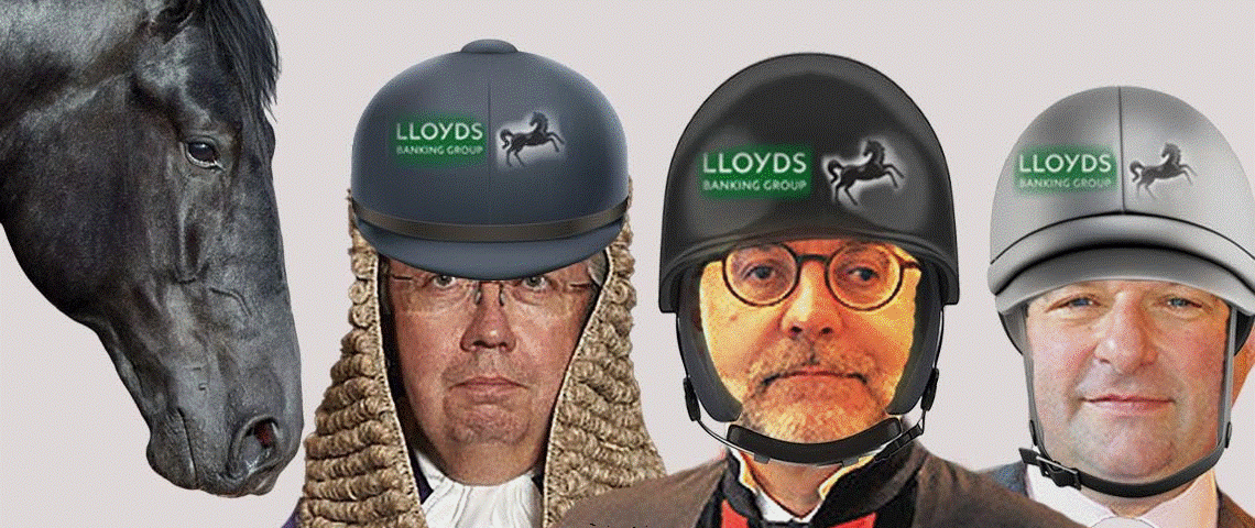Lloyds Banking Group - A very Dark Horse Indeed ! Jockeys of the Dark Horse: Mr Justice Marcus Smith