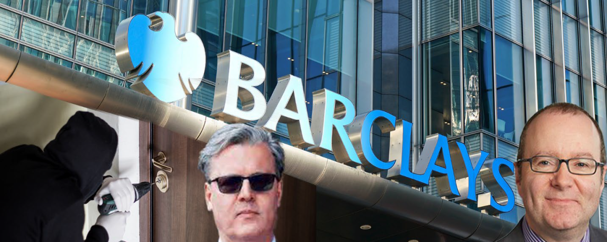 Barclays Burglars - AI justice reveals the truth behind the double dealing. David Foskett of Copping Joyce. John Duffy Addleshaw Goddard in Manchester.