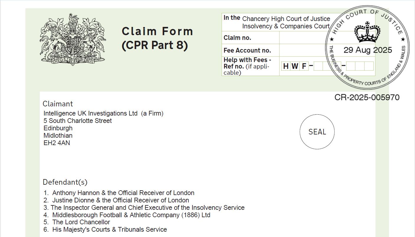 ICCJ Prentis order of 10 September 2025. On 2 October 2025 ICCJ Barber unlawfully added Mr Walsh as a case party !!!