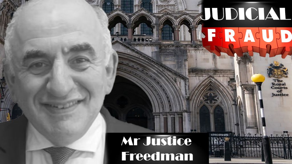 High Court’s Mr Justice Freedman covered up wrongdoing