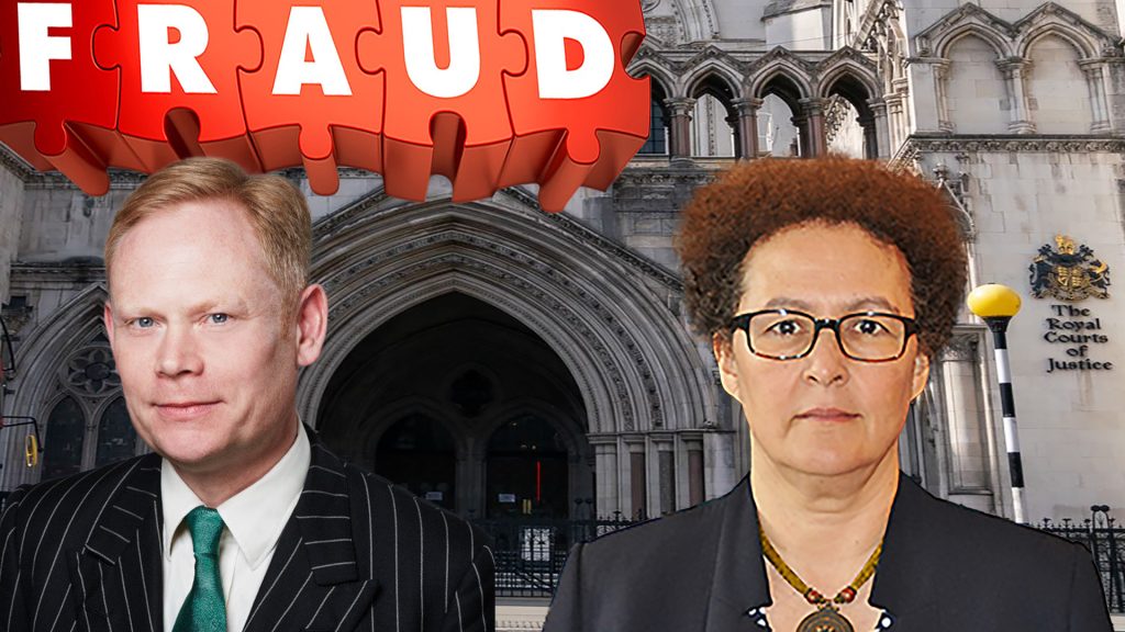 Judicial fraud at the Royal Courts of Justice, Rolls Building, by ICCJ Prentis, ICCJ Jones, ICCJ Barber and Chief Registrar Briggs.