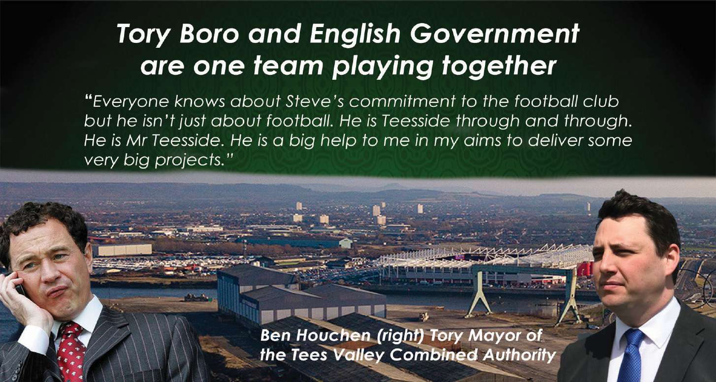 Steve Gibsn OBE of Middlesborough Football Club - Corruption and cronyism takes priority over justice and the rule of law. 