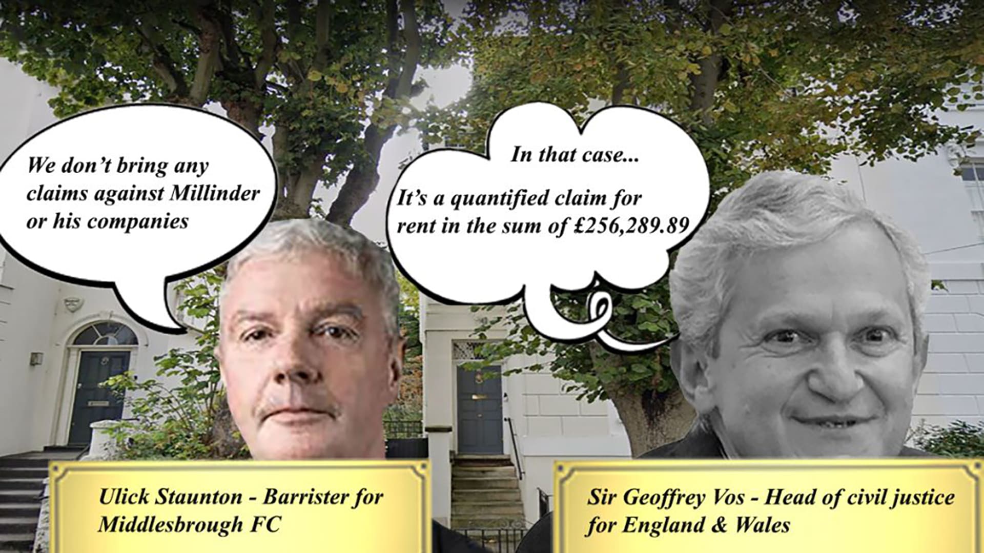 Ulick Staunton of Radcliffe Chambers, barrister for the Club colluded with ICC Judge Slly Barber to defeat the High Court Judge's order made less than a week prior!