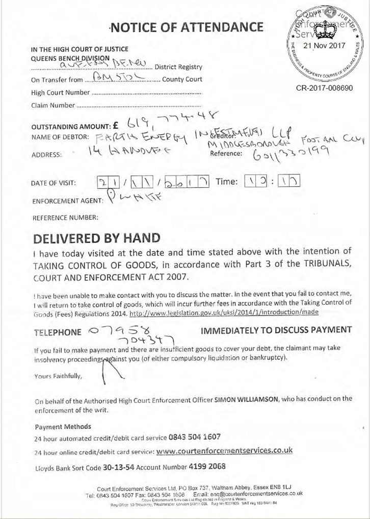 The blackmail (unwarranted demand with menaces) concealed by Chief ICC Judge Briggs and ICC Judge Jones who both acted without jurisdiction in this case which obviously entails 'criminal matters'