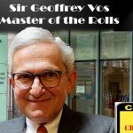 Sir Geoffrey Vos (Lord Justice Vos) is Master of the Rolls.
