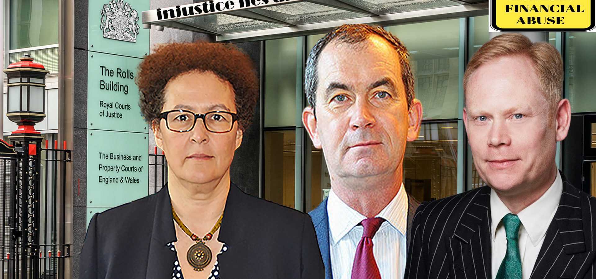 ICC Judge Barber (left) Mr Justice Adam Johnson (middle) and ICC Judge Prentis (right)