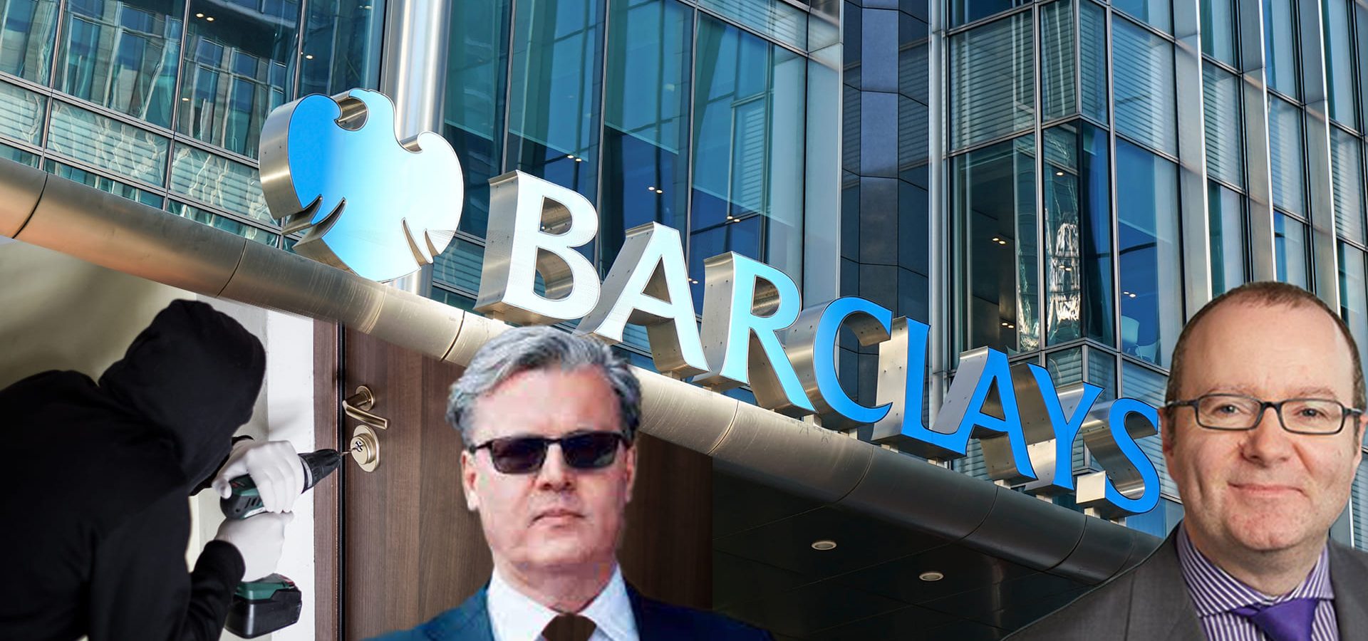 Barclays Bank PLC and Addleshaw Goddard LLP are alleged to have embezzled over £353,000 from the account of Perseus Ventures Limited. Pictured: David Foskett the LPA Receiver and right; John Duffy of Addleshaw Goddard LLP