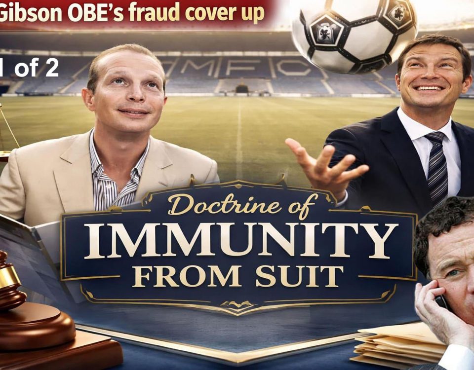 The doctrine of witness immunity and an atrocious affront to justice by England's corrupt judges!