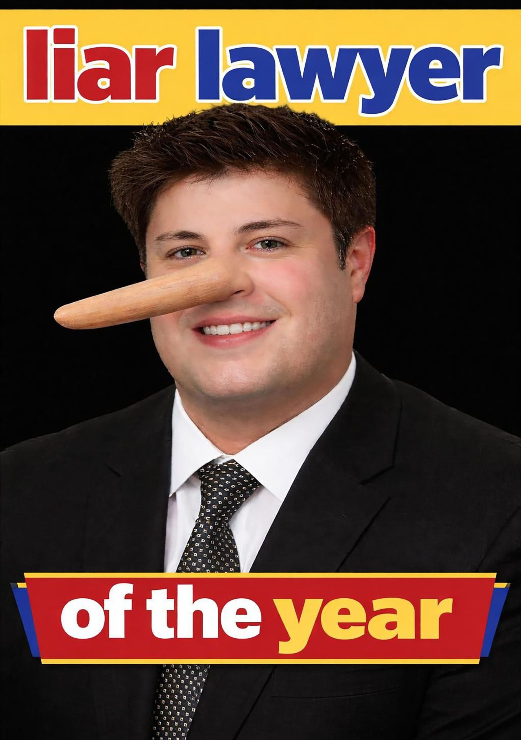 This year's finalist  'liar lawyer of the year' Samuel Hodge of Enterprise Chambers - Congratulations !